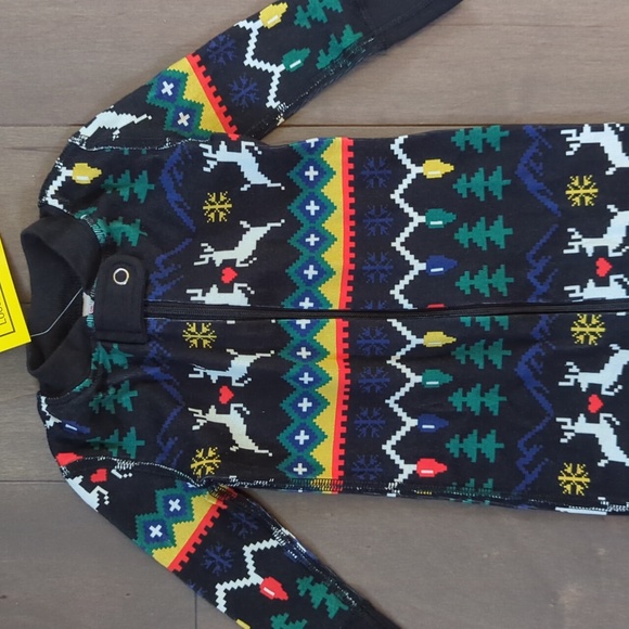 NWT Hanna Andersson 3-6 Month Zip Holiday Sleeper - Picture 3 of 7